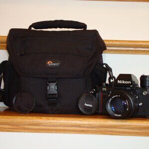 Nikon F3 HP 35mm Film Camera w/AS-4 Flash Adapter & 100mm Lens READ DESCRIPTION!